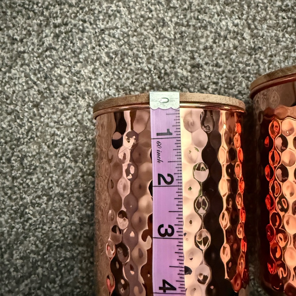 Uncommon Jamesa Hammered Coppers Canister with Lid (2 piece- brand new) - Picture 3 of 11